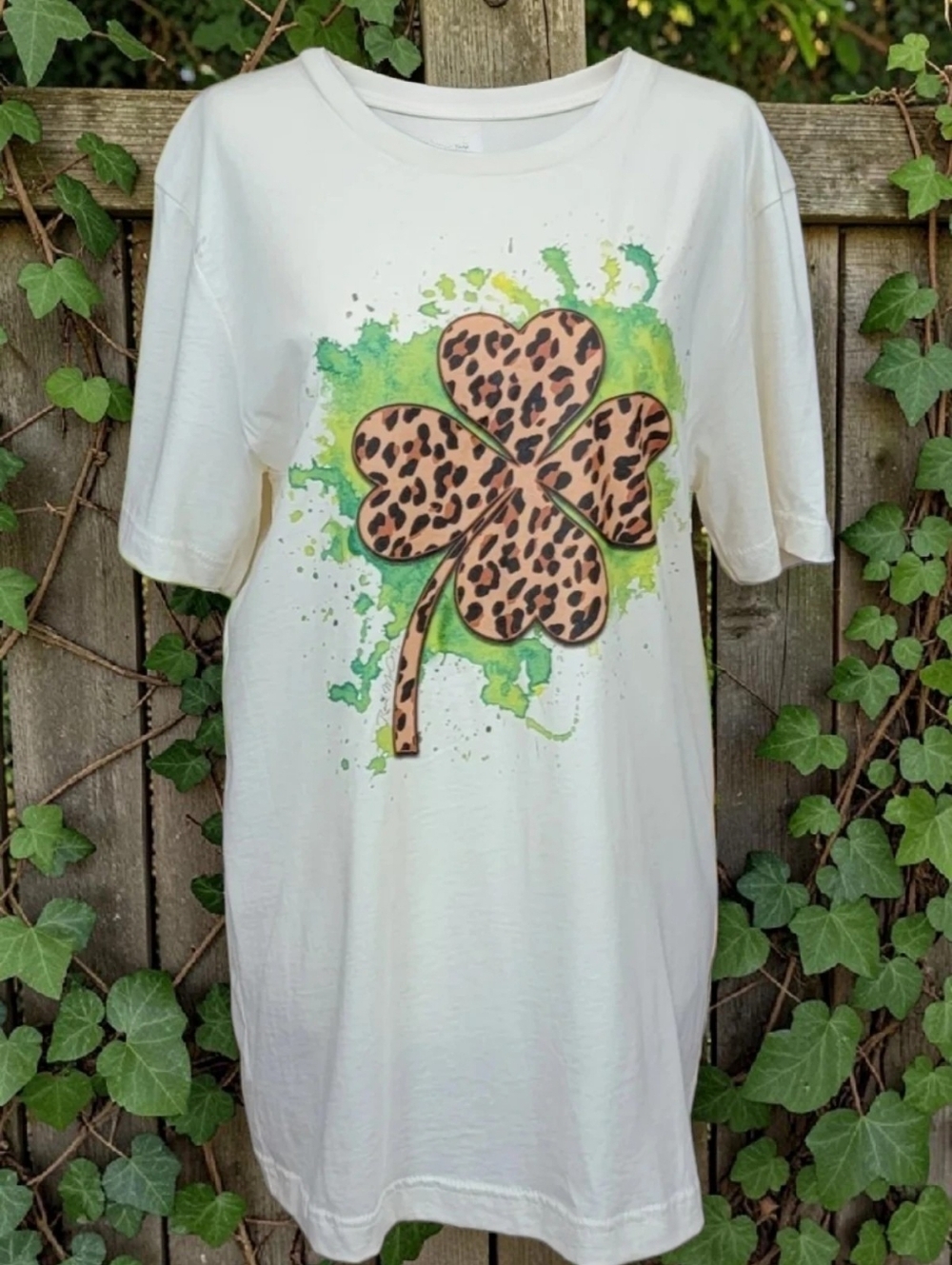 Leopard Print Good Luck Graphic Tee